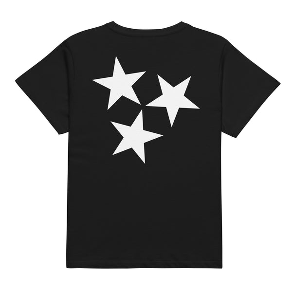 JRT Nashville Skyline Women’s High-Waisted Black Shirt