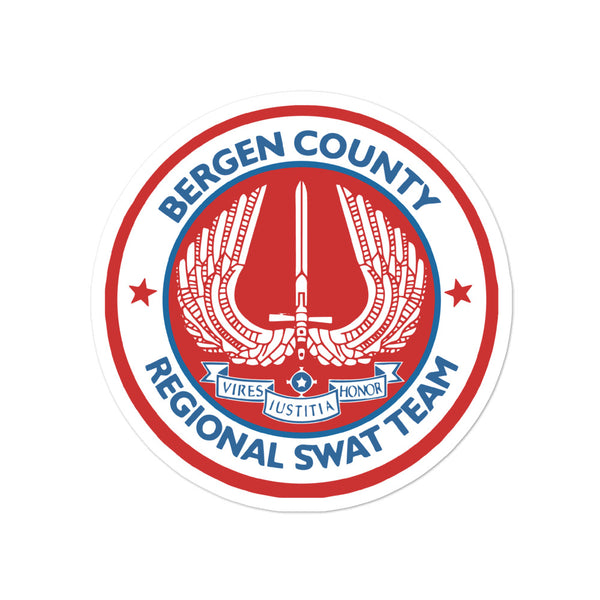 BERGEN COUNTY AMERICAN RED STICKER