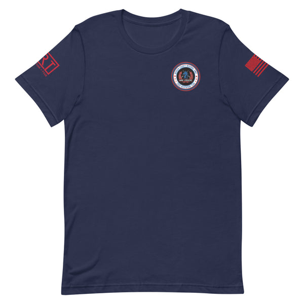 BERGEN COUNTY NEGOTIATIONS TEAM AMERICAN LOGO TEE