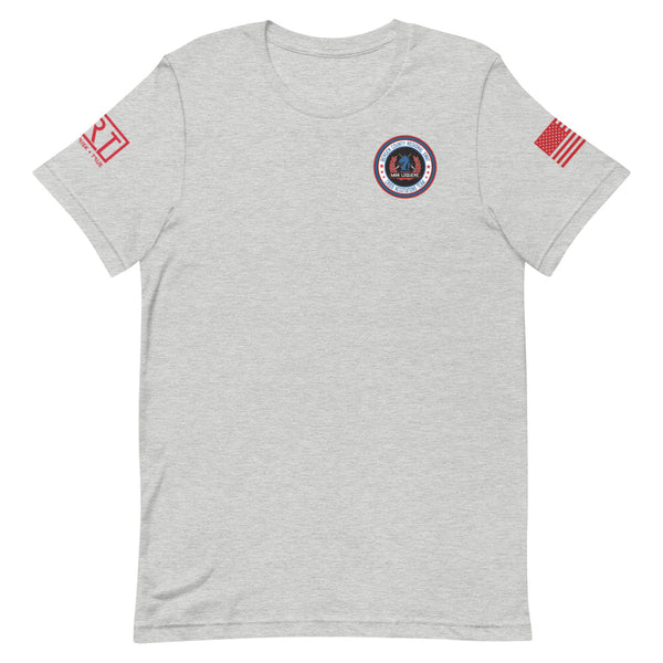 BERGEN COUNTY NEGOTIATIONS TEAM AMERICAN LOGO TEE