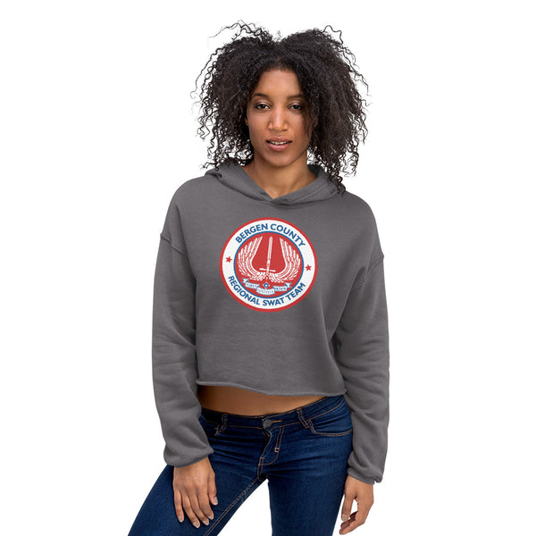 BERGEN COUNTY AMERICAN RED WOMEN'S CROP HOODIE