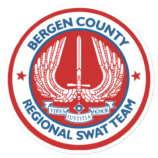 BERGEN COUNTY AMERICAN RED STICKER