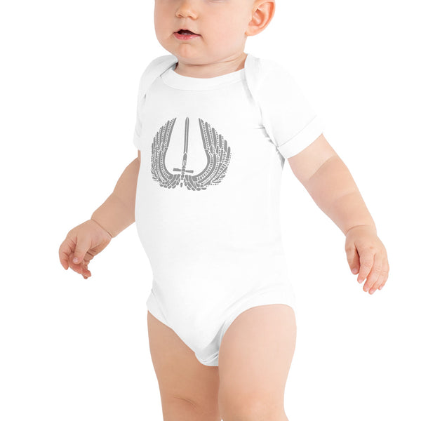 BERGEN COUNTY GREY LOGO TODDLER JUMPSUIT