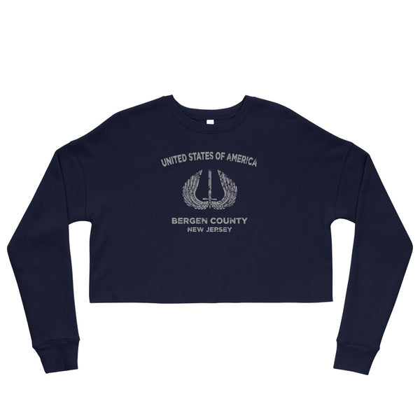 Bergen County Retro Crop Sweatshirt
