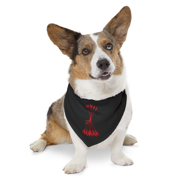 HSI SRT SIXREDARROWS BANDANA DOG COLLAR