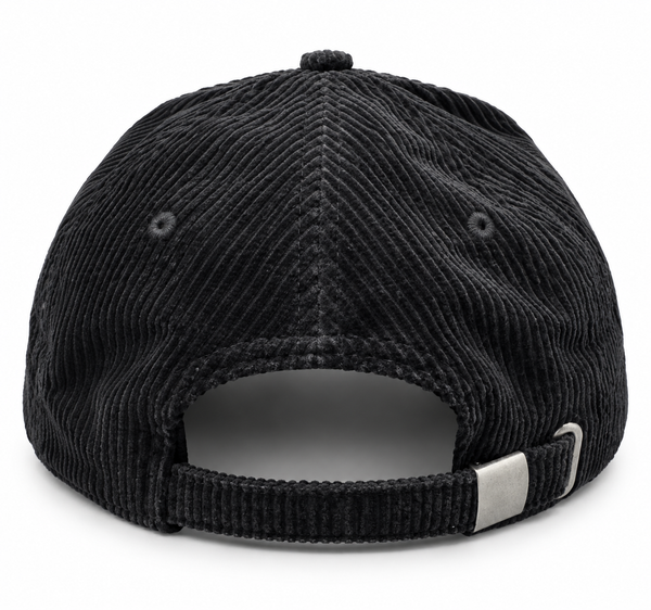 JRT Black Corduroy Half Structured Hat