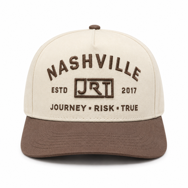 JRT Nashville Cream Brown Mid Crown Snapback