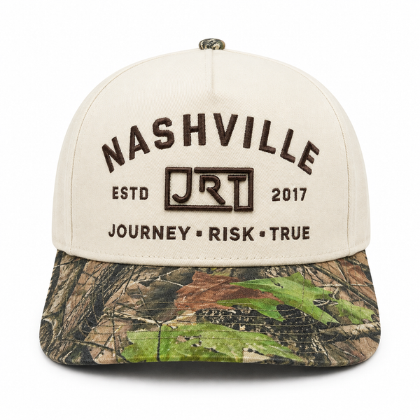 JRT Nashville Cream StickLeaf Mid Crown Snapback
