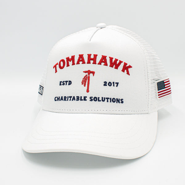 Tomahawk Charitable White Performance Meshback Hat