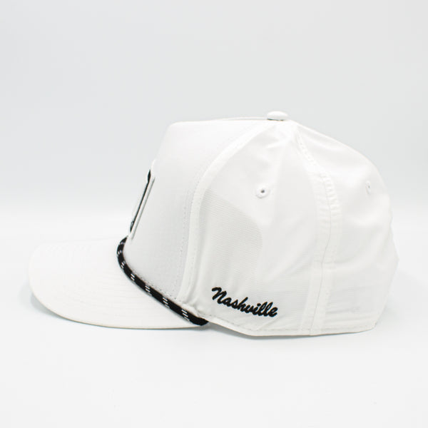 JRT White Performance Snapback Hat