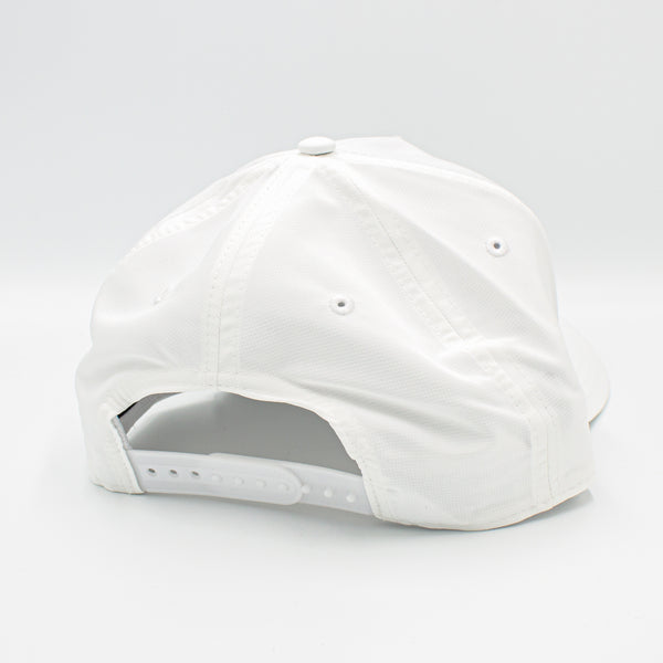 JRT White Performance Snapback Hat