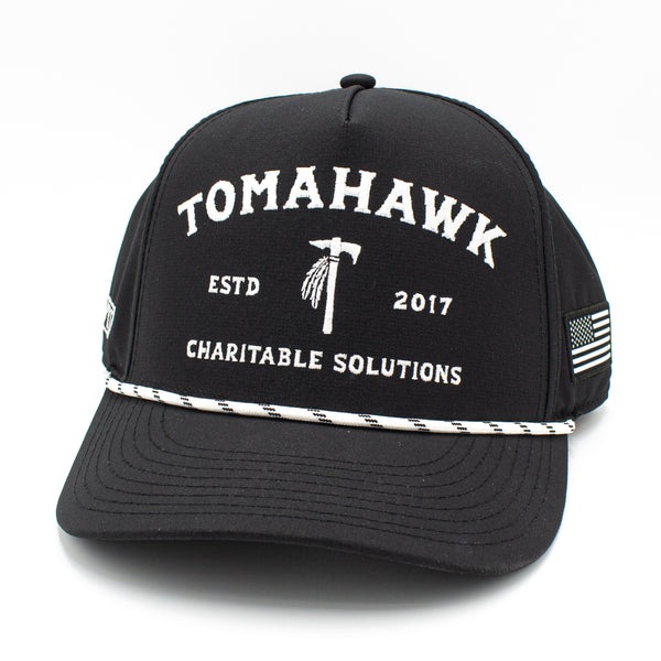 Tomahawk Charitable Performance Snapback Hat USA Black
