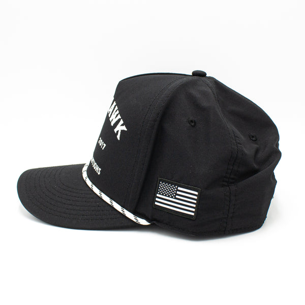 Tomahawk Charitable Performance Snapback Hat USA Black