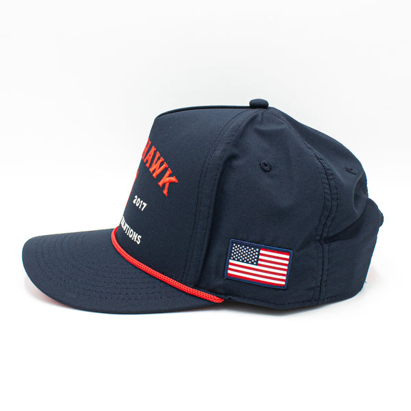 Tomahawk Charitable Performance  Snapback Hat USA Navy