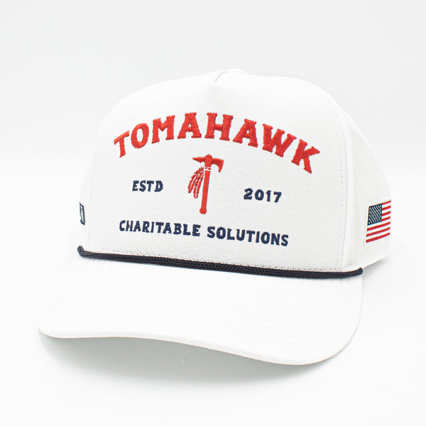 Tomahawk Charitable Performance  Snapback Hat USA White