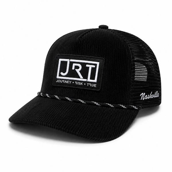 JRT Black Corduroy Meshback
