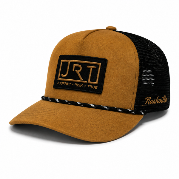 JRT Tobacco Suede Black Meshback