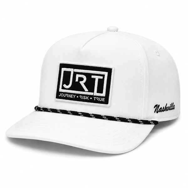JRT White Performance Snapback Hat