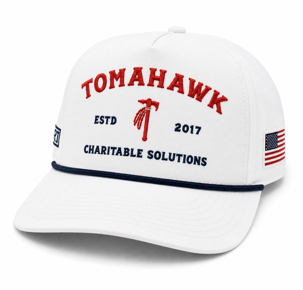 Tomahawk Charitable Performance  Snapback Hat USA White