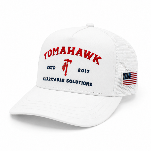 Tomahawk Charitable Performance White Meshback Hat