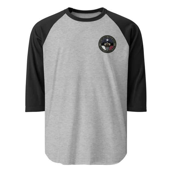 San Antonio SRT Logo Baseball Tee - Heather Grey/Black