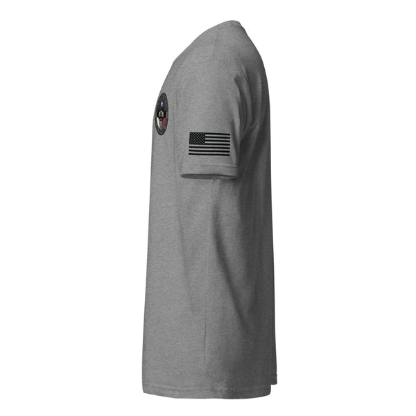 San Antonio SRT USA Tee - Dark Heather Gray sleeve
