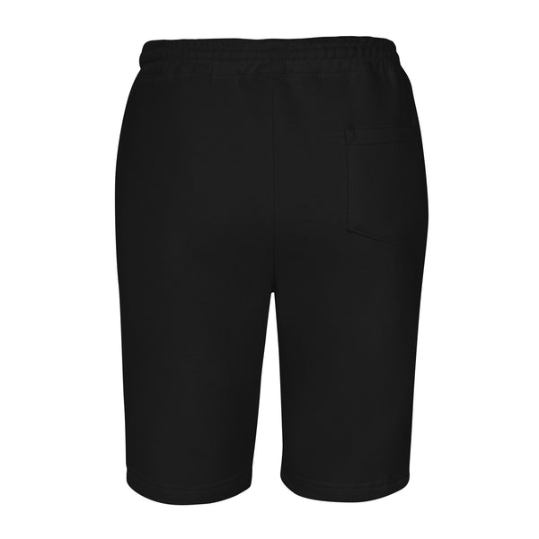 JRT Embroidered Men's Black Fleece Shorts
