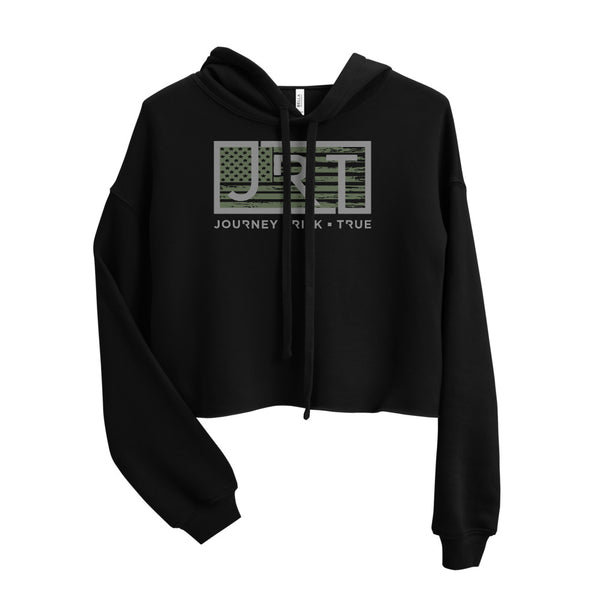 JRT American Army Women's Crop Hoodie